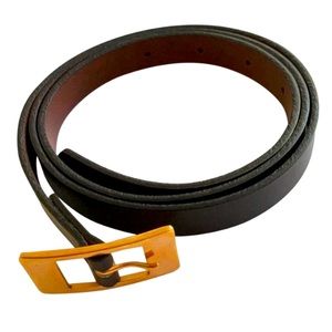 Rare! Maison Margiela Rose Gold Chocolate Brown Belt Limited Edition Size 85 EU